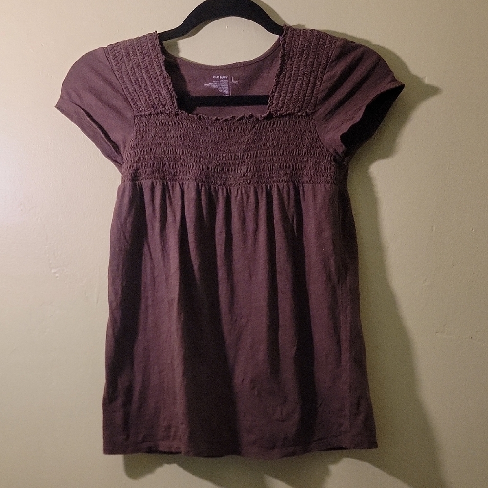 Girl's Old Navy Chocolate Brown Blouse